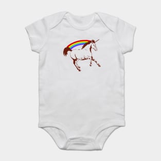 Rainbow Unicorn Baby Bodysuit